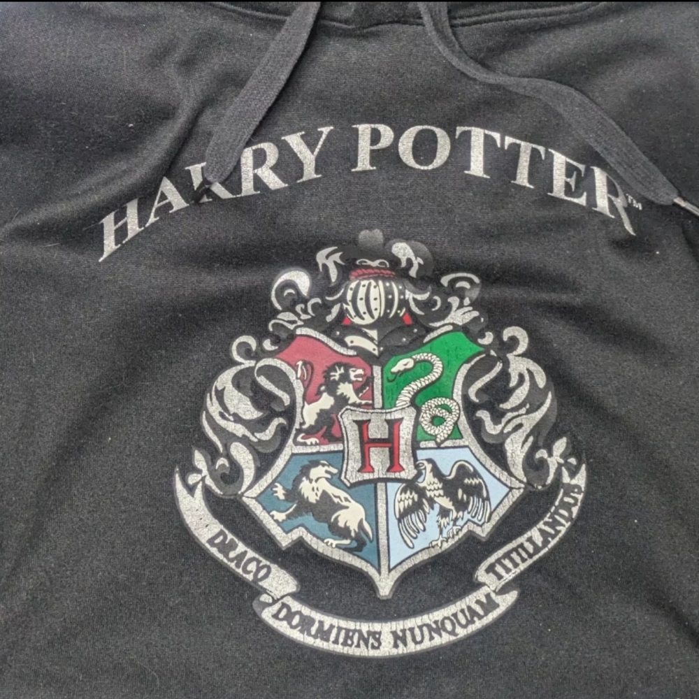 Harry Potter Hogwarts black Hoodie size XS 100% Polyester - Picture 4 of 12